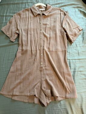 Z Supply Button-Front Romper